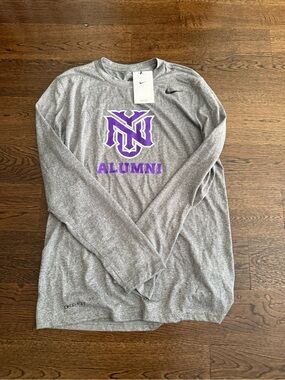 Nike Long-Sleeve Dri-FIT NYU Alumni Shirt New York University violets